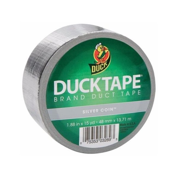 Duck Brand Duck Brand General Purpose Waterproof Self-Adhesive Colored Duct Tape; Silver Coin 1397106
